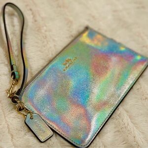 PRICE FIRM Holographic/irridescent Wallet